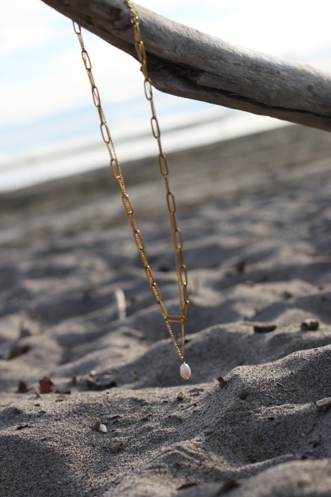 The Golden Hour Layered Pearl Choker
